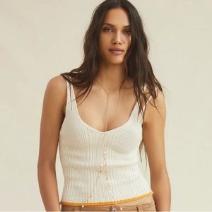 🧡 Anthropologie X Pilcro Double Strap Sweater Tank